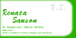 renata samson business card